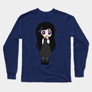 vampire chibi girl Long Sleeve T-Shirt